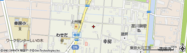 埼玉県三郷市幸房周辺の地図