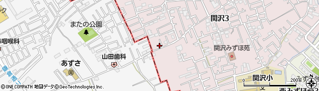 埼玉県富士見市関沢3丁目43-15周辺の地図