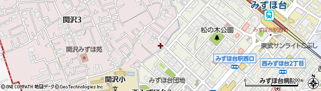 埼玉県富士見市関沢3丁目12-12周辺の地図