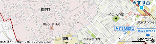 埼玉県富士見市関沢3丁目12-18周辺の地図