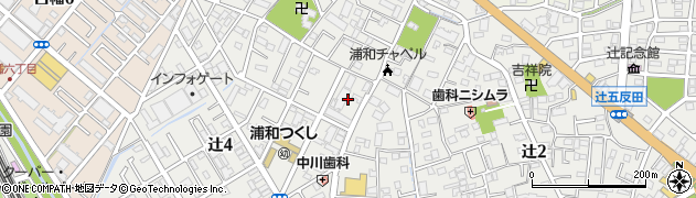 埼玉県さいたま市南区辻4丁目6周辺の地図