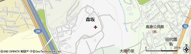 埼玉県入間市森坂周辺の地図