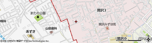 埼玉県富士見市関沢3丁目43-13周辺の地図