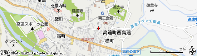 長野県伊那市高遠町西高遠（新町）周辺の地図