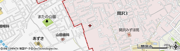 埼玉県富士見市関沢3丁目43-14周辺の地図