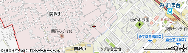 埼玉県富士見市関沢3丁目12-48周辺の地図
