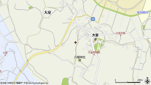 〒286-0821 千葉県成田市大室の地図