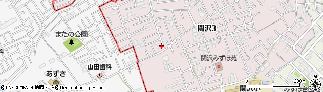 埼玉県富士見市関沢3丁目43-9周辺の地図
