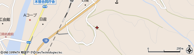 長野県木曽町（木曽郡）福島（越畑）周辺の地図