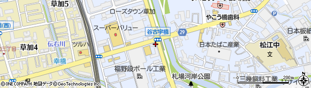 東武　松原団地・第３駐輪場周辺の地図