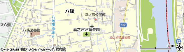 埼玉県八潮市八條2662周辺の地図
