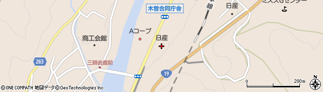 松本日産木曽店周辺の地図