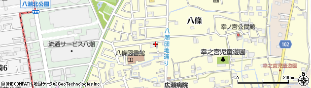 埼玉県八潮市八條2739周辺の地図