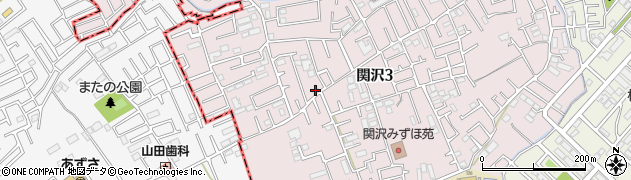 埼玉県富士見市関沢3丁目37-12周辺の地図