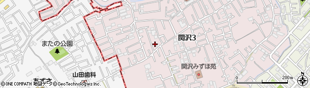 埼玉県富士見市関沢3丁目37-17周辺の地図