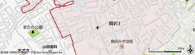 埼玉県富士見市関沢3丁目37-11周辺の地図