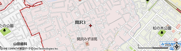 埼玉県富士見市関沢3丁目21-11周辺の地図