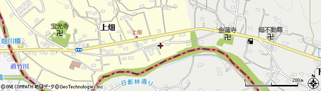 埼玉県飯能市上畑49周辺の地図
