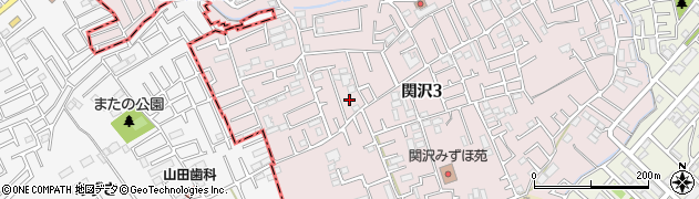 埼玉県富士見市関沢3丁目37-18周辺の地図