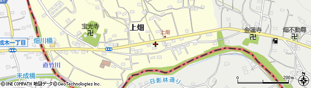 埼玉県飯能市上畑114周辺の地図