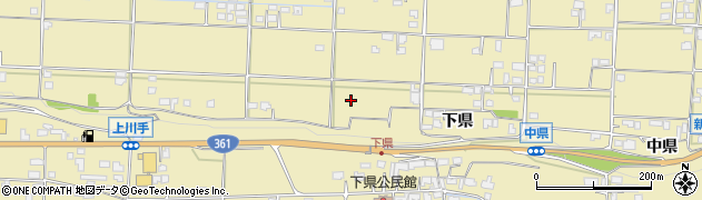 長野県伊那市美篶（下県）周辺の地図