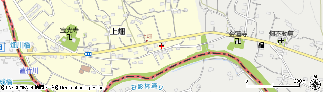 埼玉県飯能市上畑40周辺の地図