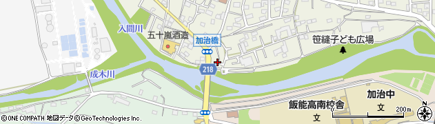 埼玉県飯能市笠縫7周辺の地図