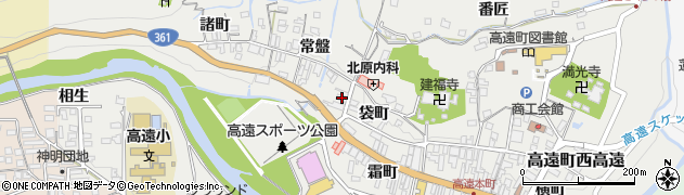 長野県伊那市高遠町西高遠（鉾持）周辺の地図
