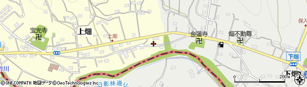 埼玉県飯能市上畑1周辺の地図