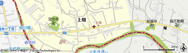 埼玉県飯能市上畑66周辺の地図