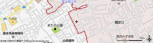 埼玉県富士見市関沢3丁目46周辺の地図