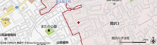 埼玉県富士見市関沢3丁目44-30周辺の地図