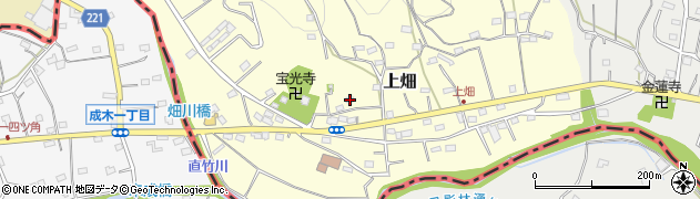 埼玉県飯能市上畑100周辺の地図