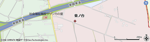 千葉県成田市東ノ台周辺の地図