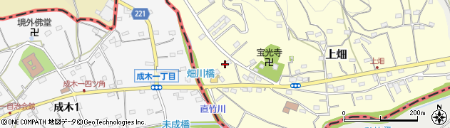 埼玉県飯能市上畑251周辺の地図