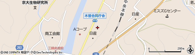 おんたけ交通株式会社　木曽福島旅行センター周辺の地図