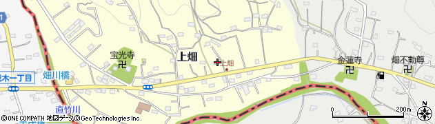 埼玉県飯能市上畑67周辺の地図