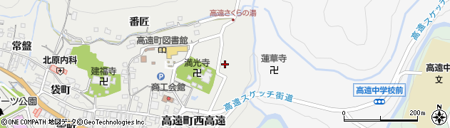 長野県伊那市高遠町西高遠旭町周辺の地図