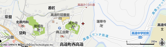 長野県伊那市高遠町西高遠（旭町）周辺の地図