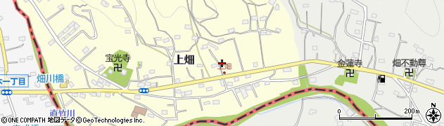 埼玉県飯能市上畑43周辺の地図
