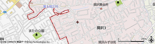 埼玉県富士見市関沢3丁目37-27周辺の地図