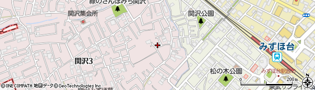 埼玉県富士見市関沢3丁目9-27周辺の地図