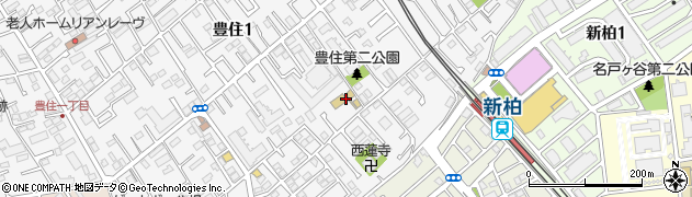 千葉県柏市豊住周辺の地図