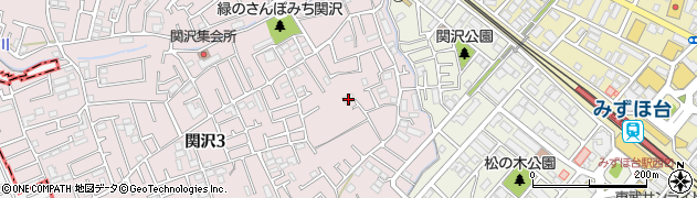 埼玉県富士見市関沢3丁目9-28周辺の地図