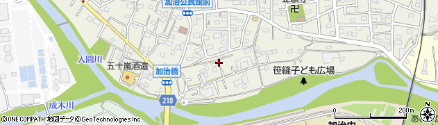 埼玉県飯能市笠縫16周辺の地図