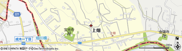 埼玉県飯能市上畑94周辺の地図