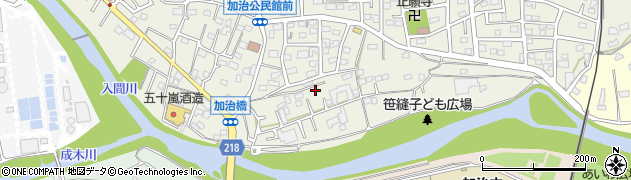 埼玉県飯能市笠縫18周辺の地図