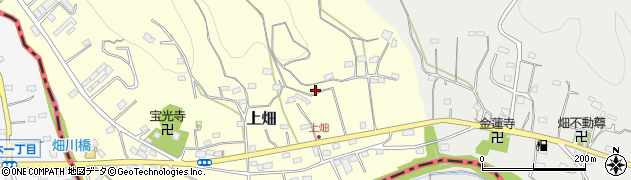 埼玉県飯能市上畑26周辺の地図