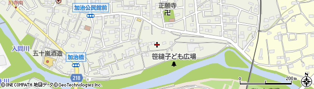 埼玉県飯能市笠縫31周辺の地図