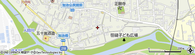 埼玉県飯能市笠縫24周辺の地図